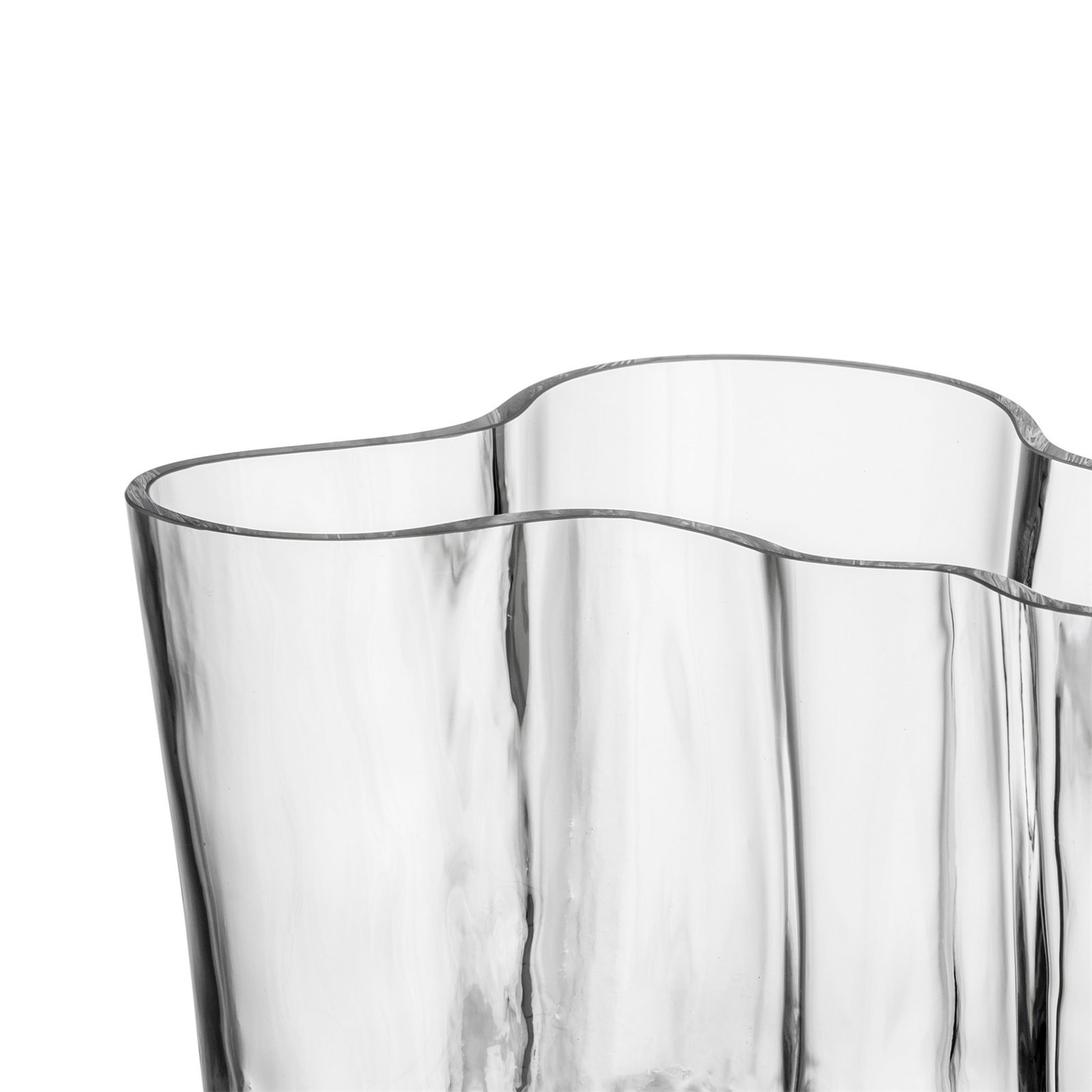 투명한 Iittala Alvar Aalto 꽃병